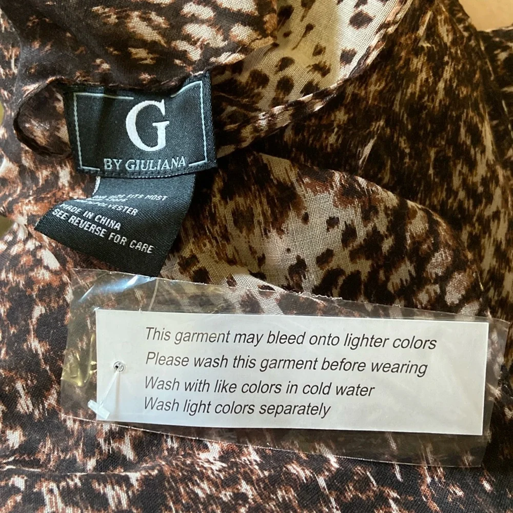NWT Animal Print Scarf and Pareo/sarong - Picture 5 of 5